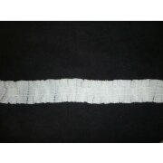 Gardinenband Faltenband Kräuselband Velour Falten variabel 30 mm weiß, Meterware