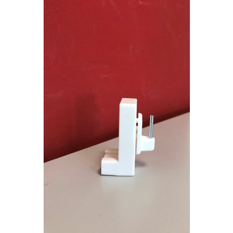 Klemmträger für Scheibenstangen und Vitragenstange weiß 2 Stück