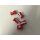 Knöpfe Knopf Kinderknopf Spitzer rot weiß 15 mm, 5 Stück