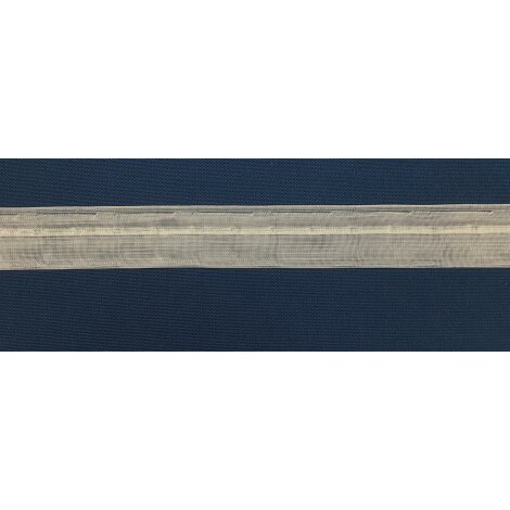 Stangendurchschub-Band Tunnelband Profilstab 30 mm transparent, Meterware