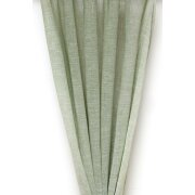 Deko Stoff Vorhang Leinen Optik grün transparent,...