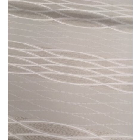 Deko Stoff Gardine Streifen Ornamente braun beige creme blickdicht, Meterware