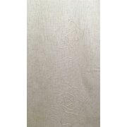 Stores Gardine Vorhang Stoff Blumen bestickt beige transparent, Meterware