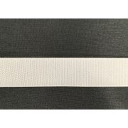 Klettband Pilzband 20 mm weiß, Meterware