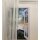 Stores Gardine Stoff Streifen uni weiß  transparent, Meterware