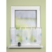 CAFEHAUS VOILE DIGITALDRUCK RAWLINS GRÜN-BLAU 120 x...