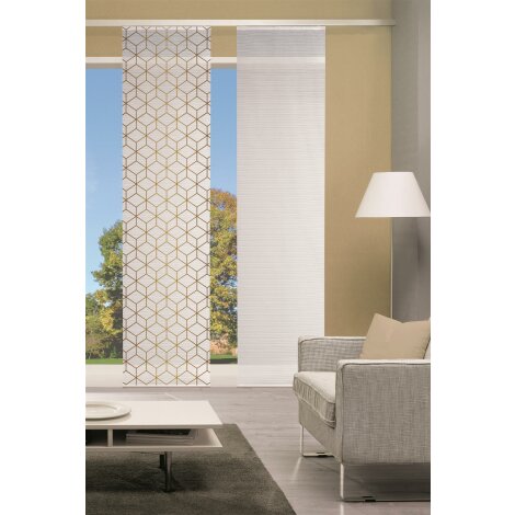 SCHIEBEVORHANG DIGITALDRUCK BAMBUS-OPTIK "SESANA"  GRAU 60 x 260 cm