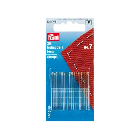 Nähnadeln lang No. 3-7 PRYM 20 Stück Nähnadeln Handarbeit