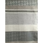 Dekostoff Gardine Vorhang Streifen Kreise natur beige grau blickd.Reststück 4,8m
