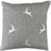 Landhaus Kissenhülle Kissen Bezug springender Hirsch...