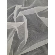 Stores mit Bleiband Gardinenstoff einfarbig creme transparent, Meterware