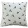 Kissenhülle Kissen Bezug Landhaus springender Hirsch creme anthrazit, 40 x 40 cm