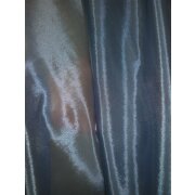 Deko-Stoff Vorhang hellblau uni transparent, Reststück 14,5  m
