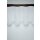 Pannaux Vorhang Scheibengardine Dreieck weiß H 30 cm transparent, Reststück 9 m
