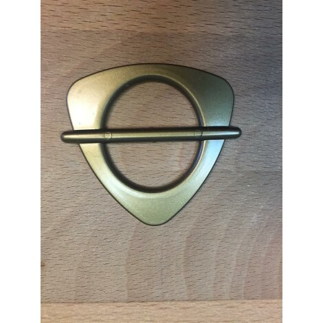 Dekospange für Schlaufen Spange Schlaufenclip Dreieck messing antik matt, Stückpreis