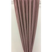 Deko-Stoffe Gardine Vorhang Landhaus Karo 6 mm natur...