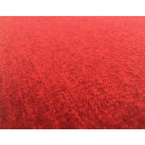 Möbelstoff Bezug Polster Stoff Filz optik rot meliert blickdicht, Meterware