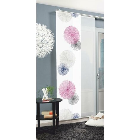 SCHIEBEVORHANG DEKOSTOFF DIGITALDRUCK RAWLINS FLIEDER 245 X 60 CM