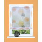 SCHLAUFENRAFFROLLO VOILE DIGITALDRUCK RAWLINS ORANGE 140...
